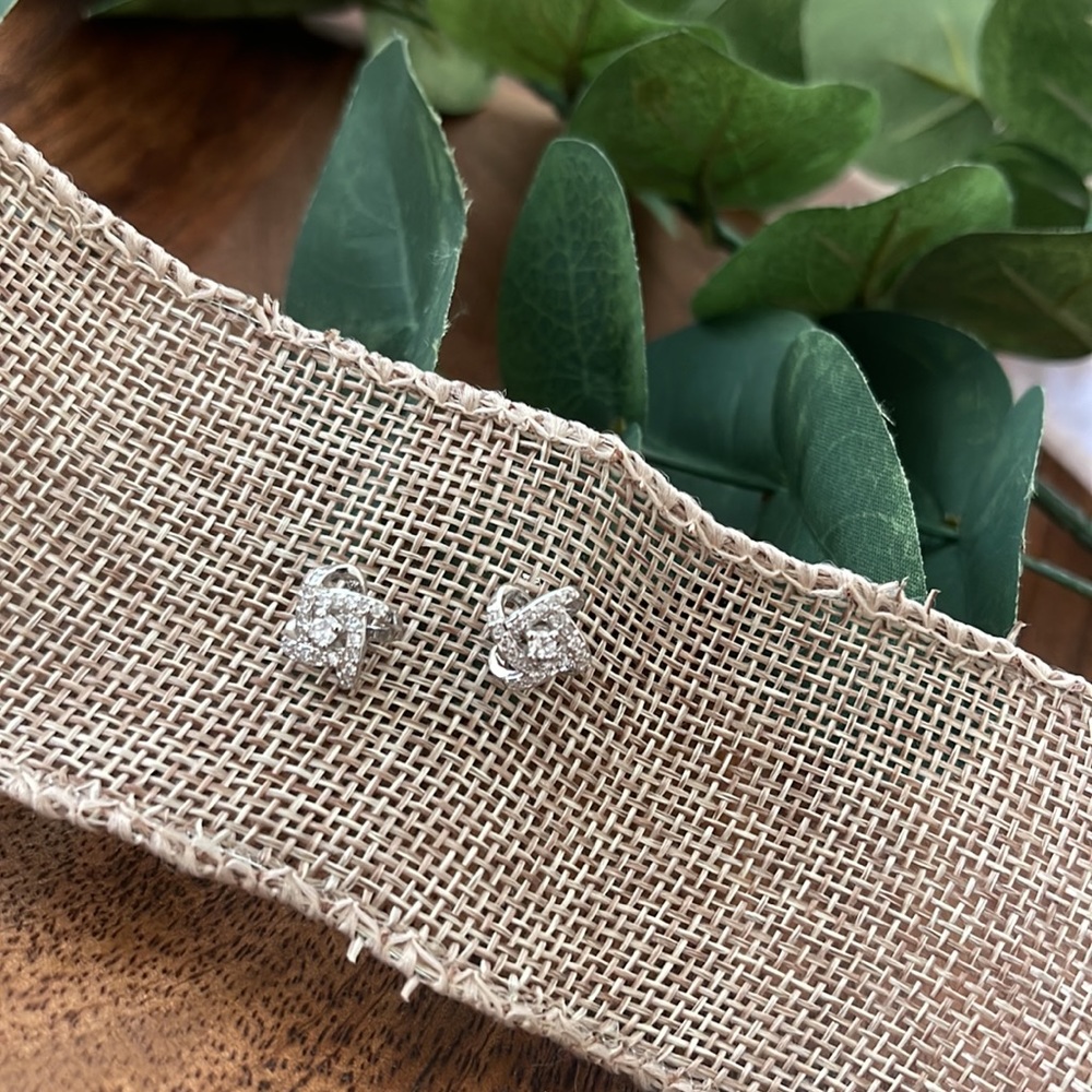 Sterling Silver Celtic Love Knot Earrings